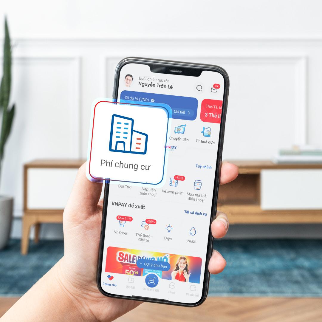 Dễ dàng thanh toán phí chung cư với VNPAY App