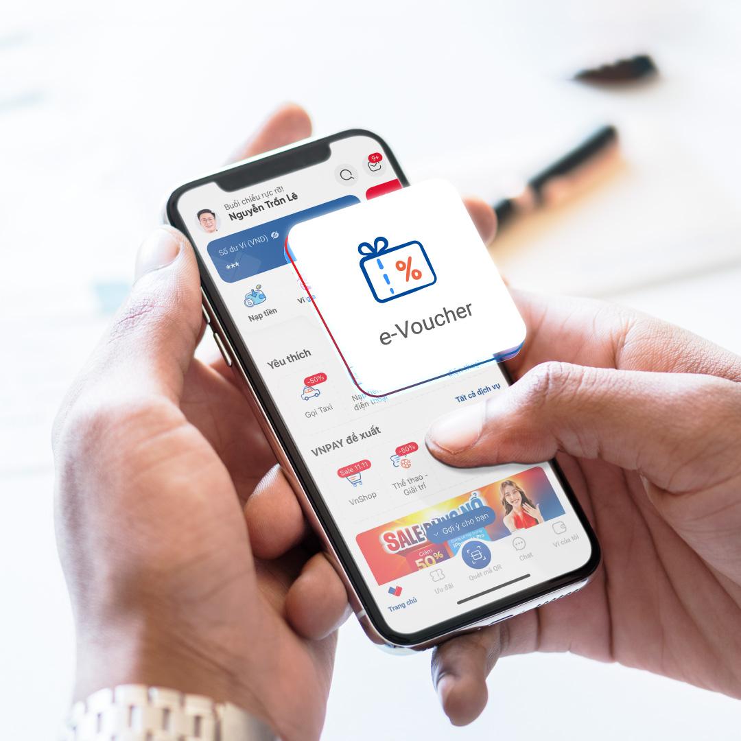Thỏa sức săn voucher giá rẻ trên tiện ích E-Voucher của VNPAY App