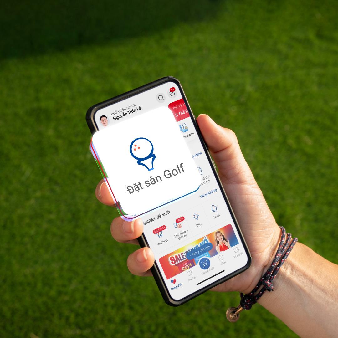 Đặt sân golf vô cùng tiện lợi trên VNPAY App