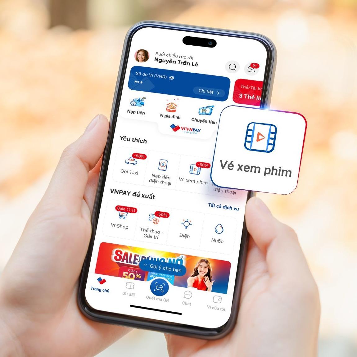 Đặt mua vé xem phim trên ví điện tử VNPAY nhanh chóng, dễ dàng