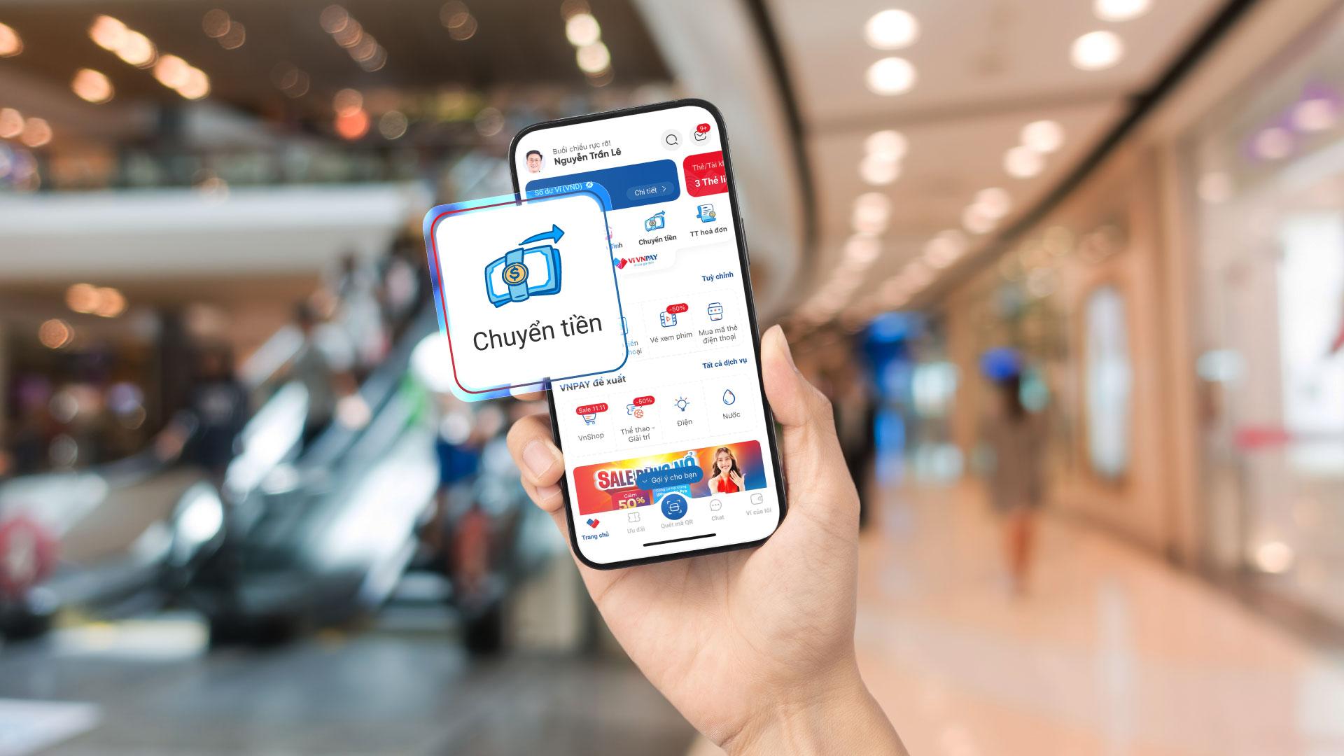 Tính năng Chuyển tiền trên VNPAY App