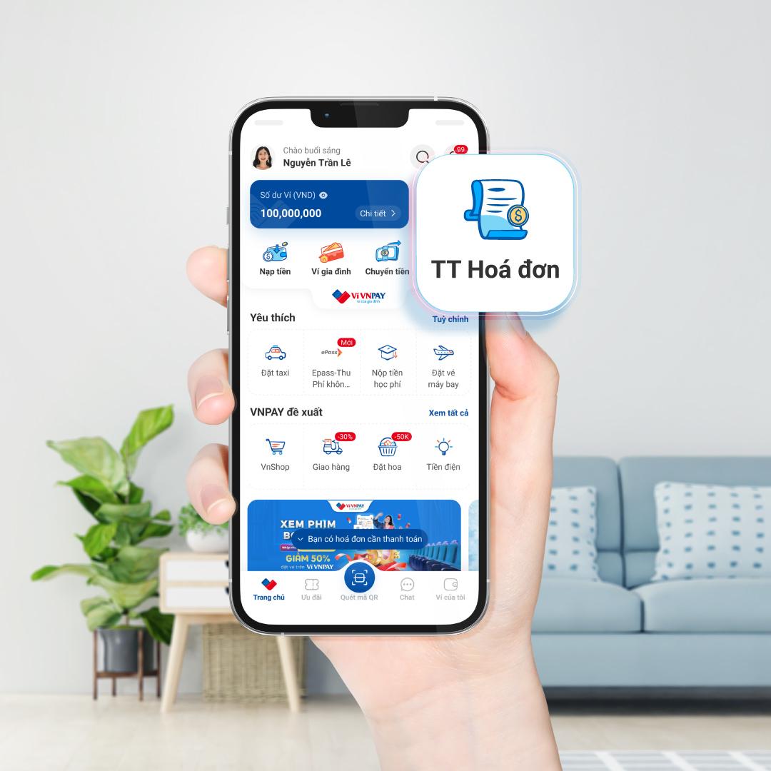 Tính năng “Thanh toán hóa đơn tự động" của VNPAY App giúp bạn đóng tiền nước hàng tháng đúng hạn