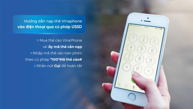 Cách nạp tiền điện thoại trả trước Vinaphone qua cú pháp USSD 