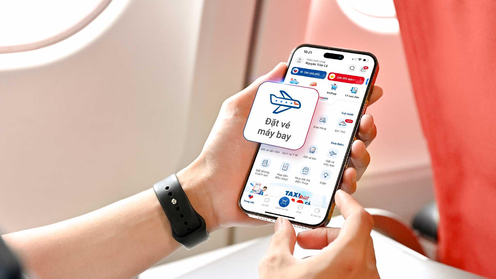 Tính năng Đặt vé máy bay qua VNPAY App được nhiều hành khách lựa chọn hiện nay 
