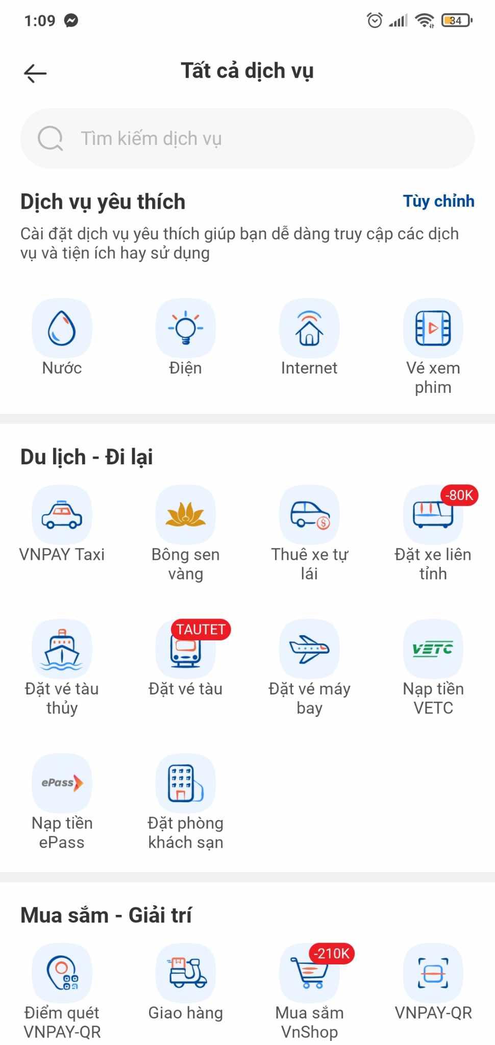 Chọn Đặt vé máy bay