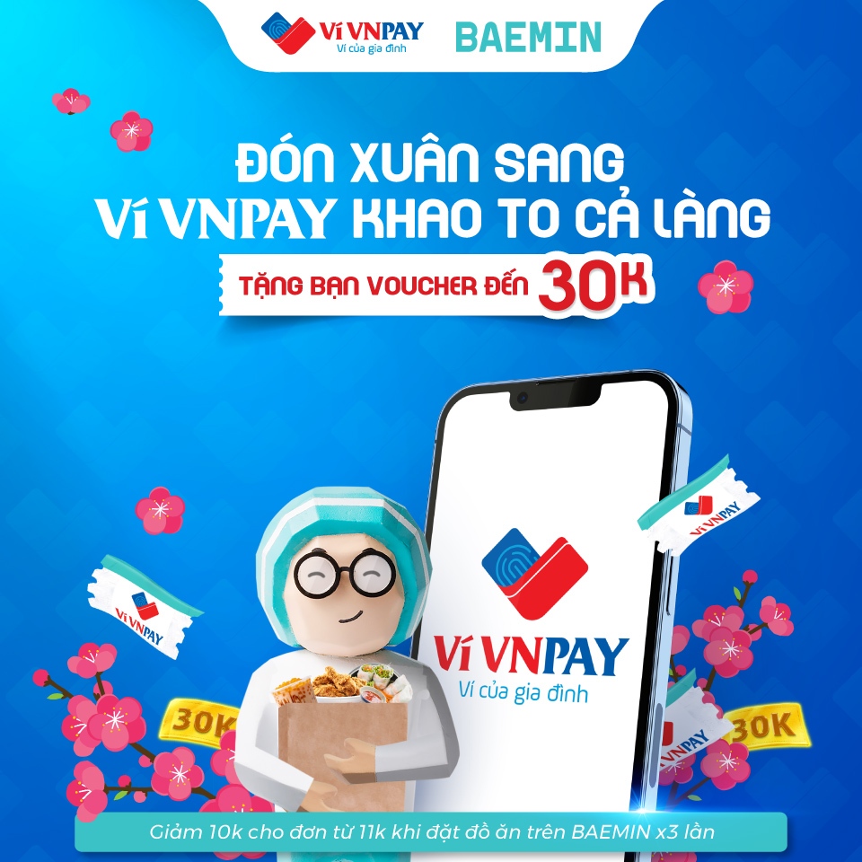 VNPAY App “bao giá”: Tặng mã ANTHAGA khi đặt đơn trên Baemin